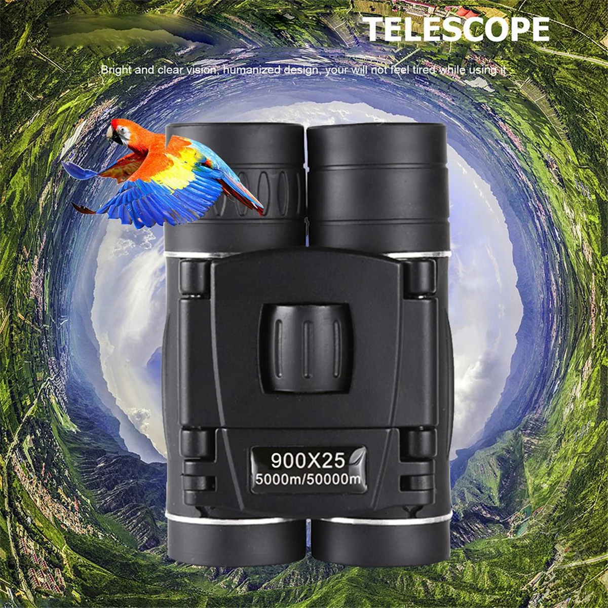 Binocolo con zoom HD SMIEA 900X25 Telescopio per visione notturna a bassa luminosità ad alta potenza per uccelli paesaggistici