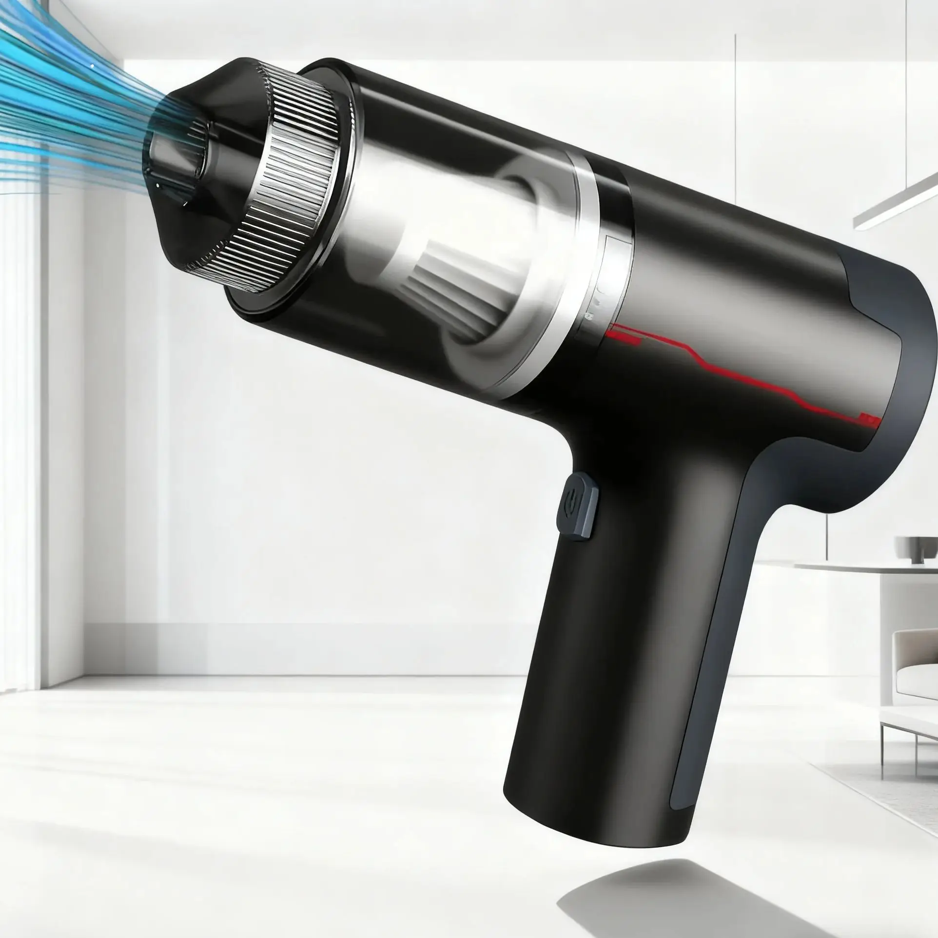 مكنسة كهربائية للسيارة لاسلكية صغيرة محمولة مع شفط قوي للغاية للاستخدام المنزلي والسيارة #2