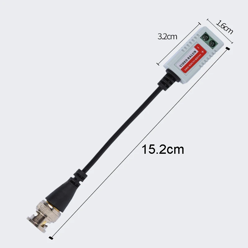 BNC Video Balun Connector Passive Transceiver 3000FT UTP Balun CAT5 CableHD 202HD For AHD TVI CVI Analog CCTV Camera Accessories