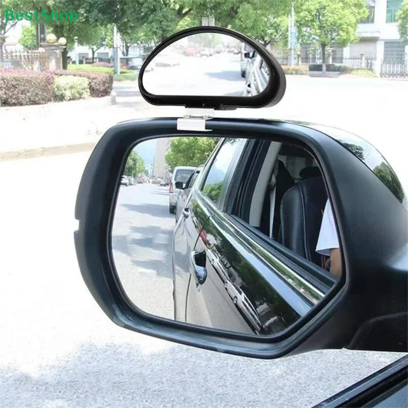 ✍Universal Car Blind Spot Mirror, Oval Clip-On Convex Rearview Mirror for Parking & Lane Changing Safety