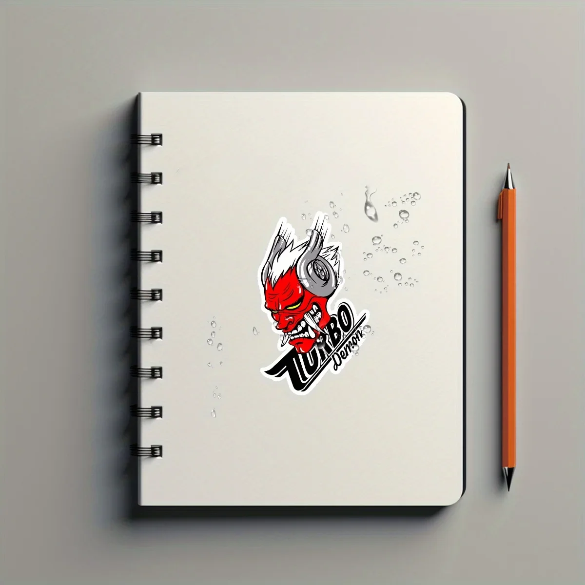 4 قطع/مجموعة "ملصق سيارة Turbo Demon للضبط، ملصق بتصميم منفعل، ملحق سيارة مميز لعشاق الهادئ، ديكور سيارة جريئة"