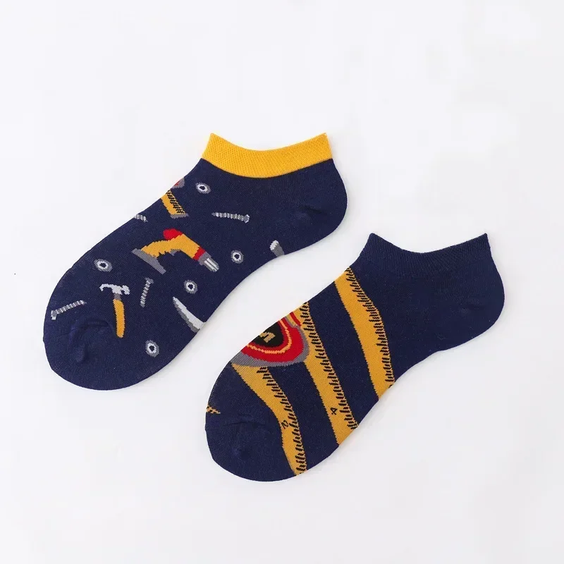 Frühling Stil ab Gezeiten Socken Frauen Baumwolle Söckchen Paar Spaß Serie Tier Weltraum Obst Männer und Frauen Socken