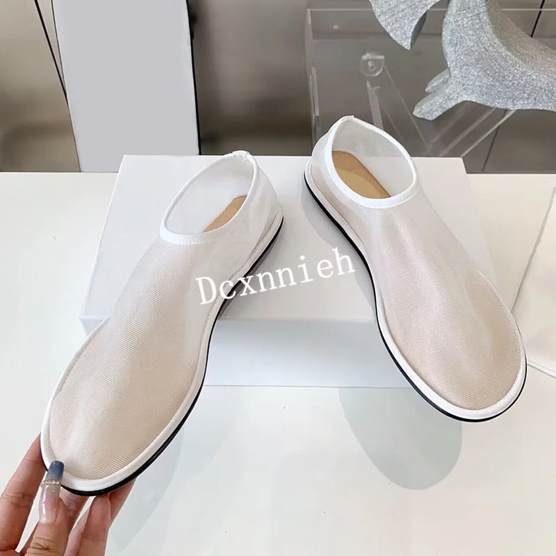 New Transparent Mesh Net Comfortable Leisure Flat Shoes Women\'s Soft Loafers Spring Summer Lightweight Versatile Commuter Shoes