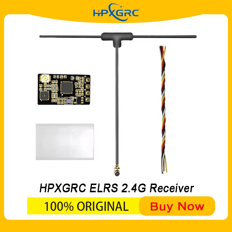 HPXGRC 2.4GHz ExpressLRS ELRS Receiver - Ultra Lightweight Long Range RX for FPV Freestyle Drone DIY Builds & Upgrades