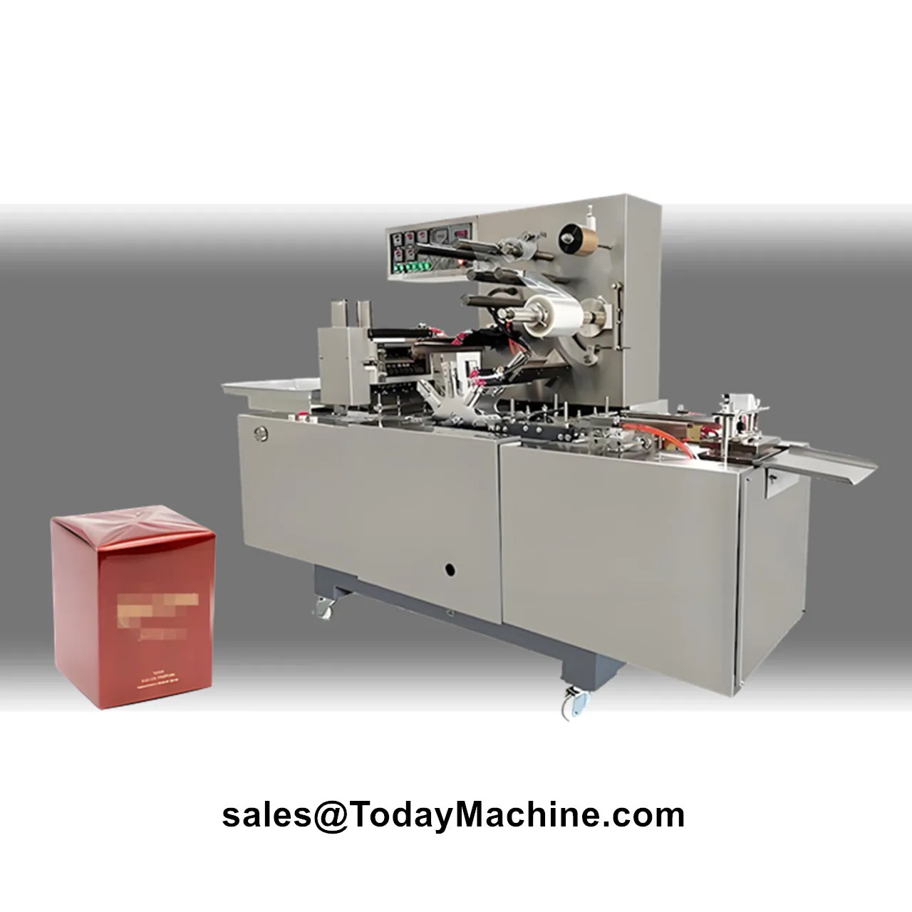 Automatic Perfume Chocolate Gift Box Transparent Film 3D Cellophane Wrapping Machine