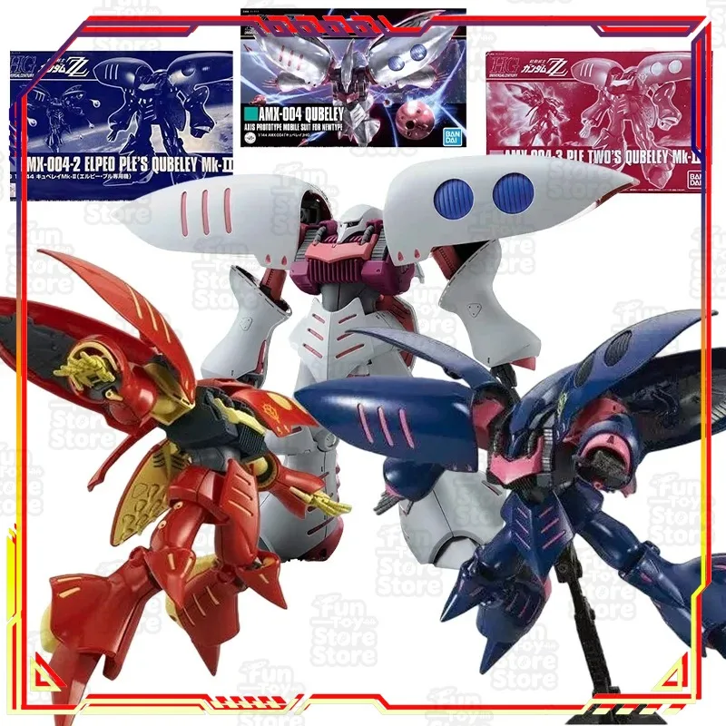 

Bandai Gundam IP Qubeley Action Figure 1/144 HG Amx-004 Qubeley MK-2 Elpeo Ple Anime Toy Assembled Model Kit Original Box
