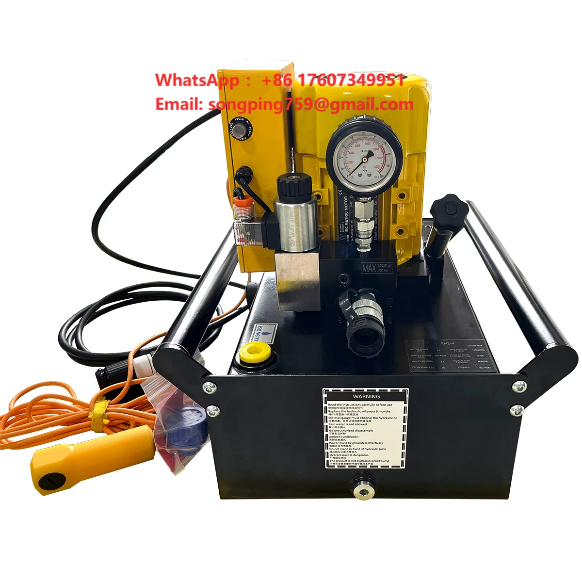 Single / Double Acting Automatic Solenoid Valve 110V 220V Electric Hydraulic Power Pack Oil Pump