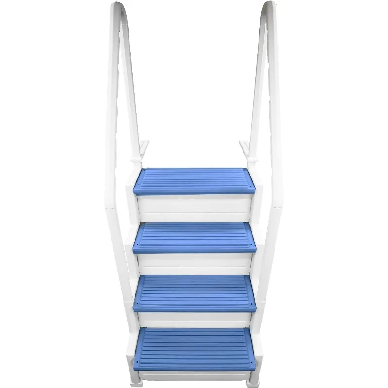 Confer Plastics Step-1X: Sturdy Above Ground Entry System with Dual Handrails and Slip-Resistant Steps, Easy Installation