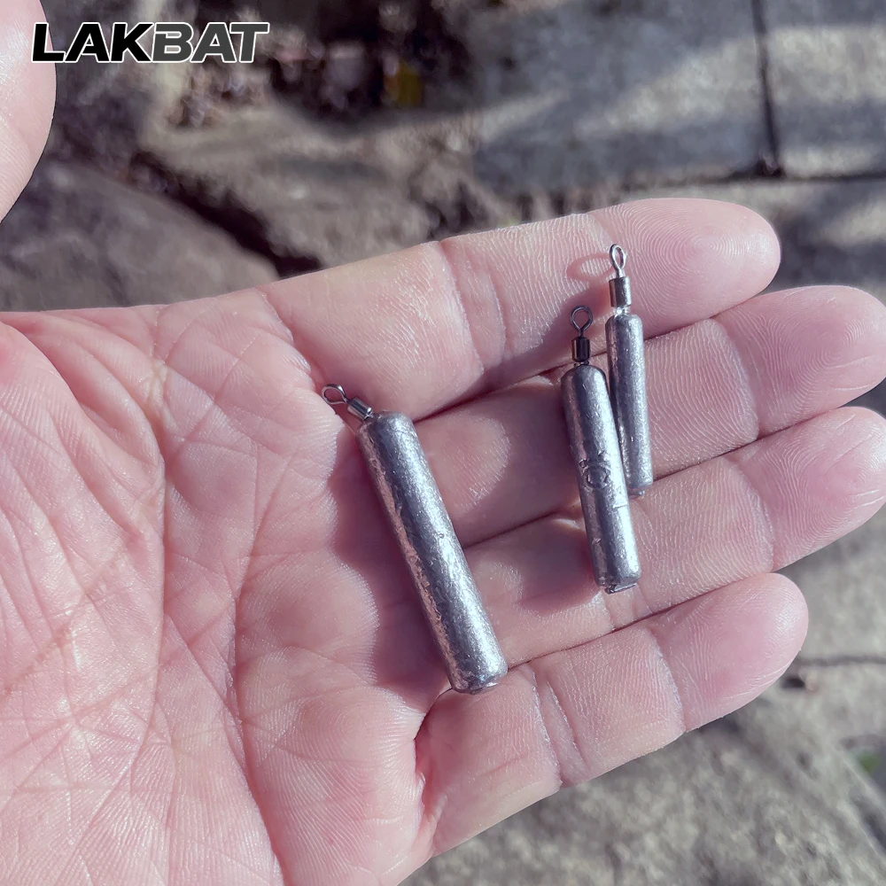 LAKBAT Angelgewichte 20 Stück 3,5g 5g 7g 10g 14g 20g Tube Bullet Quick Rod Jig Head Casting Metall Angelzubehör Pesca Plumb Anhänger – Detail 3