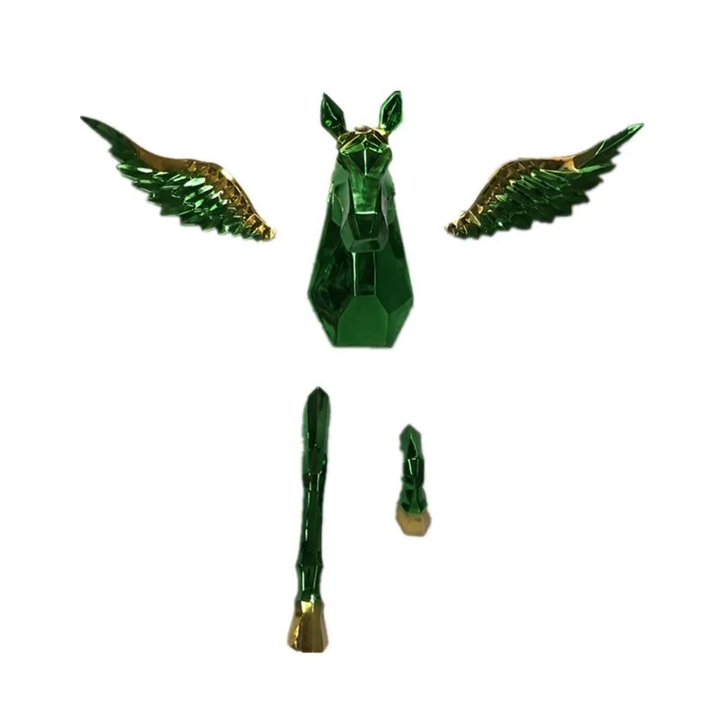 

Electroplating one-horned horse wall decoration ornament home soft decoration jewelry
