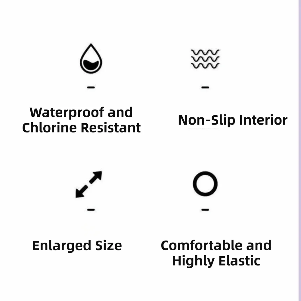Kreative Badekappe mit lustigem Seeotter-Muster, Silikon-Badekappe, hohe Elastizität, wasserdichte Badekappen zum Schutz der Haare – Detail 5