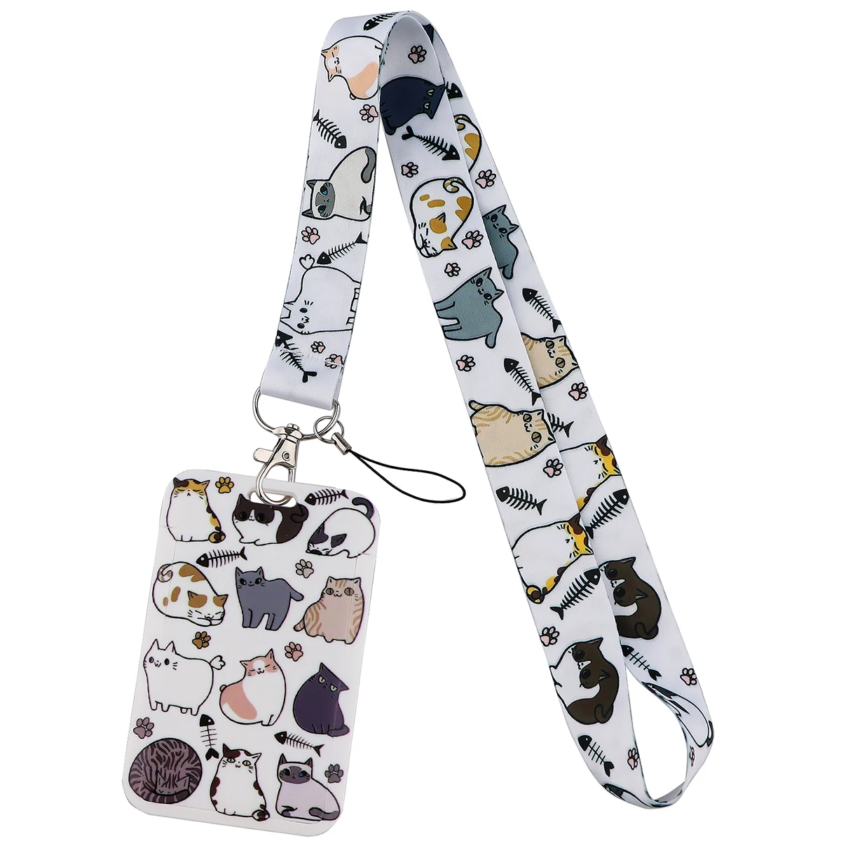 Kawaii Cat Cute Lanyards for Key Neck Strap For Card Badge Gym Keychain for Phone Key Holder DIY Hanging Rope Phone Charm Strap