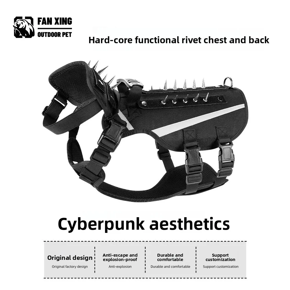 New Pet Harness, Leash for Small and Medium‑sized Dogs, Escape‑proof and Bite‑resistant Tactical Dog Harness