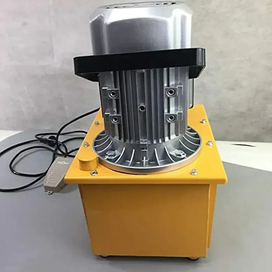 750W Electric Driven Hydraulic Pump Machine 2-70Mpa Jack Split Hydraulic Pump Single Acting Manual Valve 10000PSI 7L 1400 r/Min