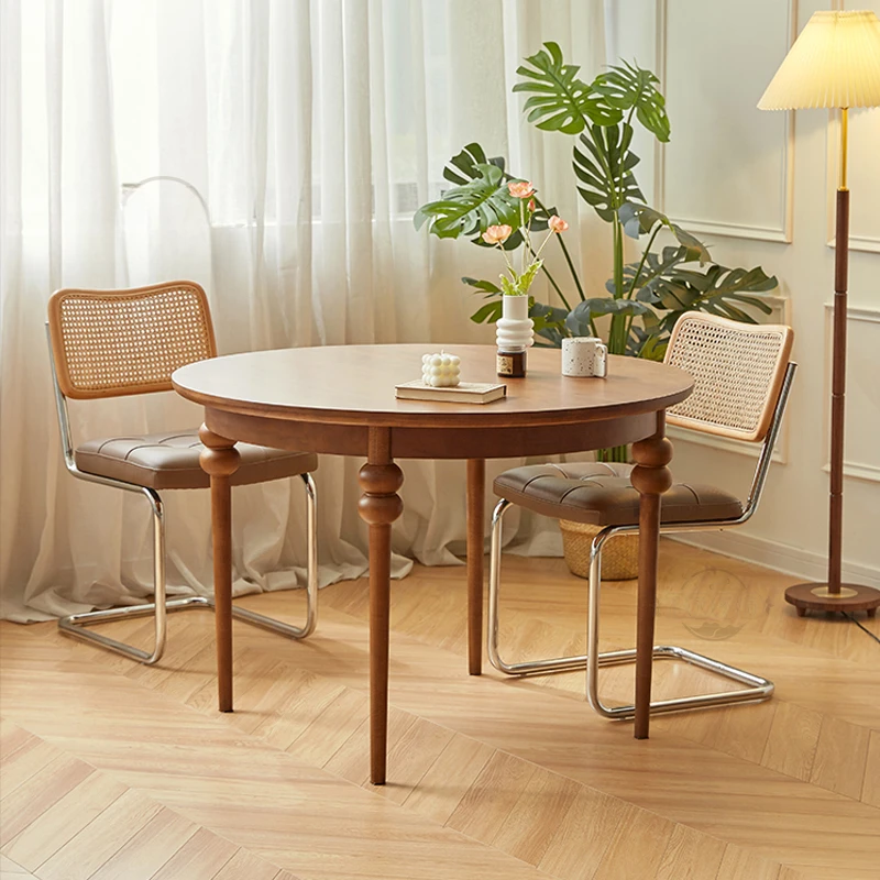 

Round dining table living room home modern computer table high-end minimalist