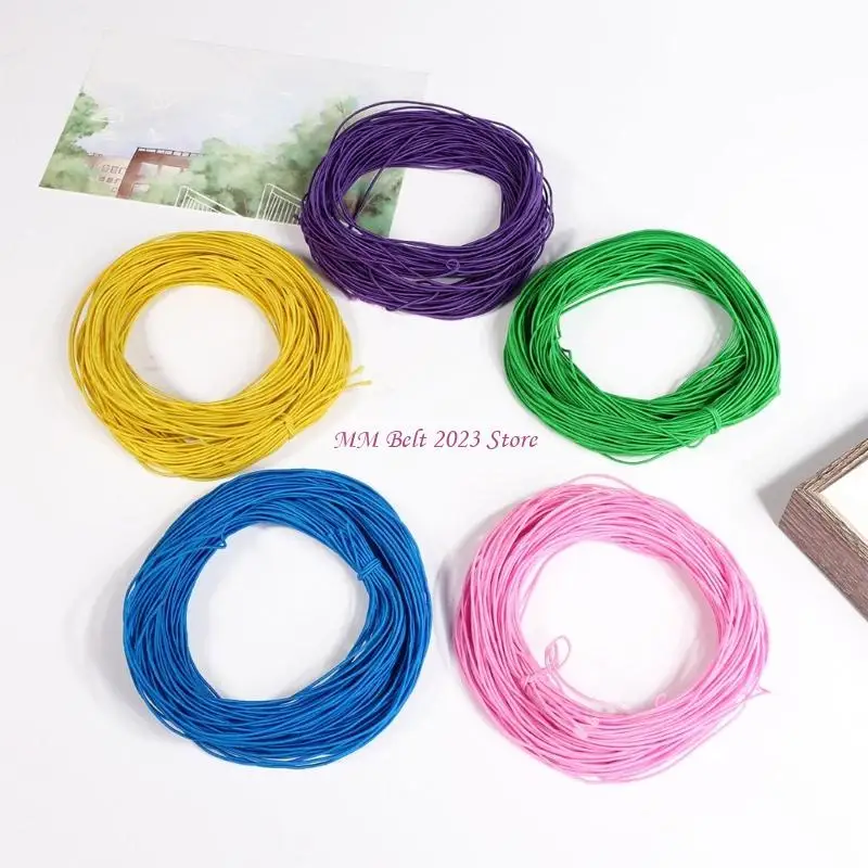 49ME Premium 1mm Elastic Rubber Rope 25 Meters Stretchable Beading Cord For Handmade Bracelets And Accessories