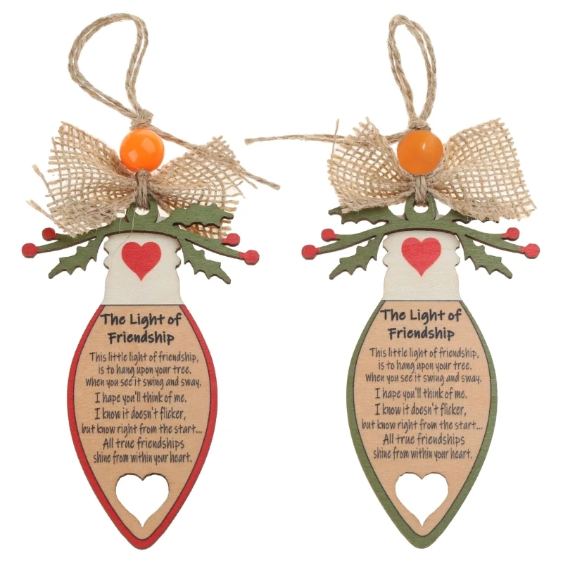 Christmas Friendship Ornaments for Christmas Tree Decorations XmasPresent Gifts Dropship