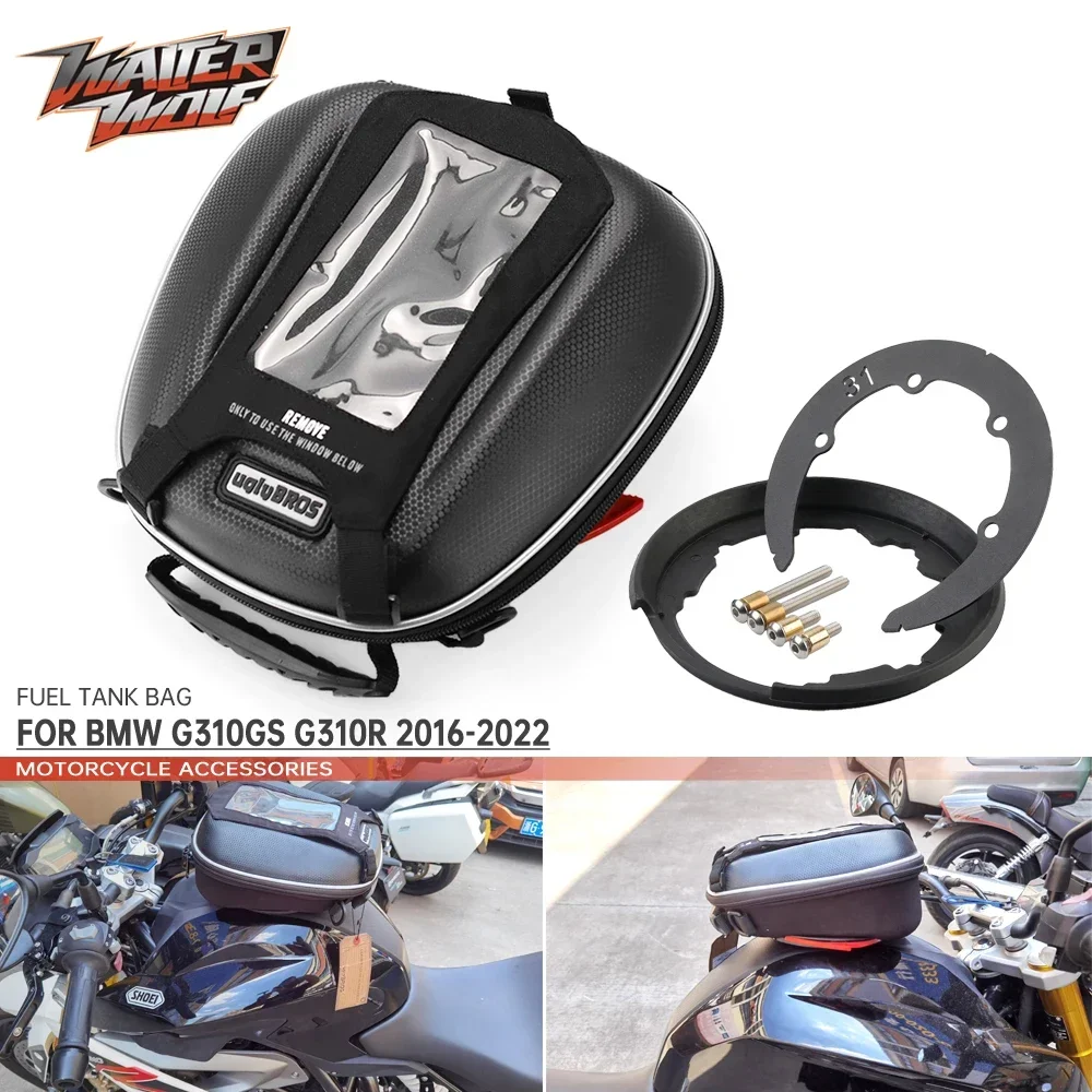 

Fuel Tank Bag For BMW G310GS G310R 2016-2024 Motorcycle Accessories Navigation Racing Luggage Waterproof Tanklock Bags