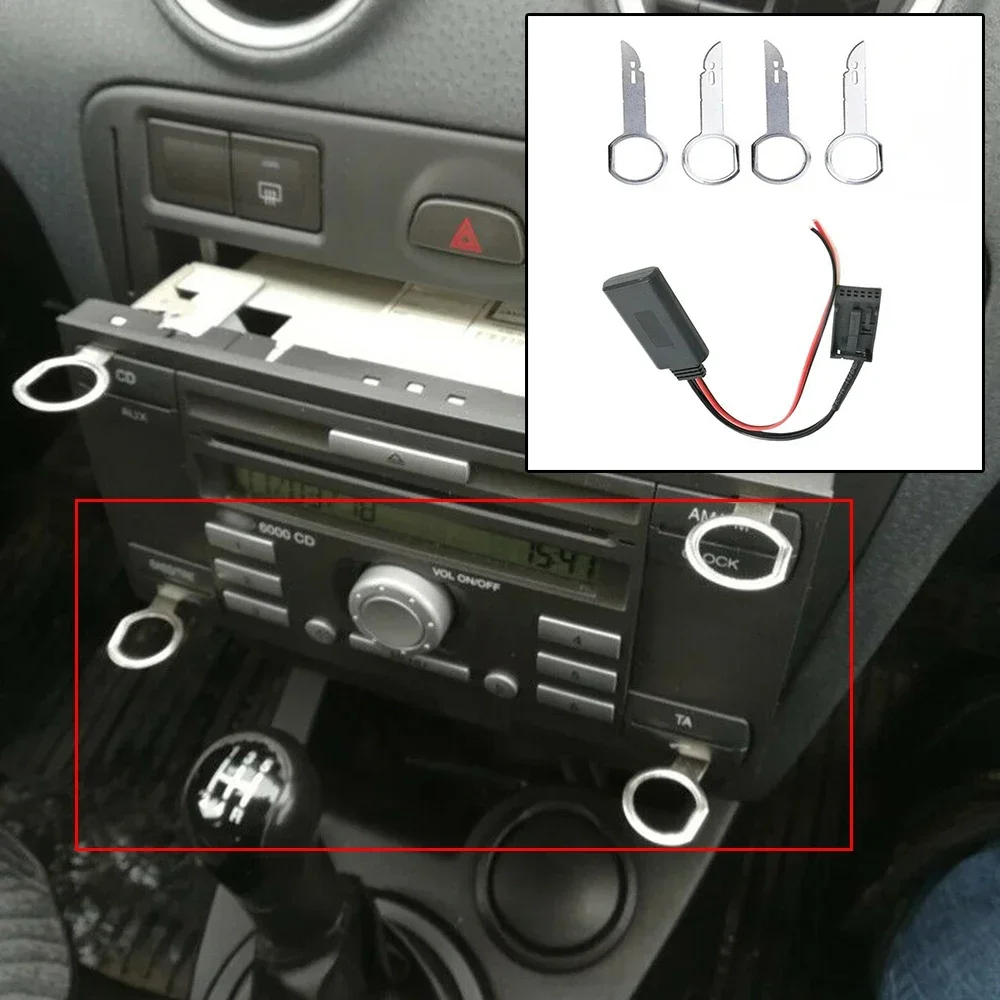 

Car 6000CD Wireless Bluetooth-compatible Module Music Adapter Aux Audio Cable For Ford Brand New And High Quality