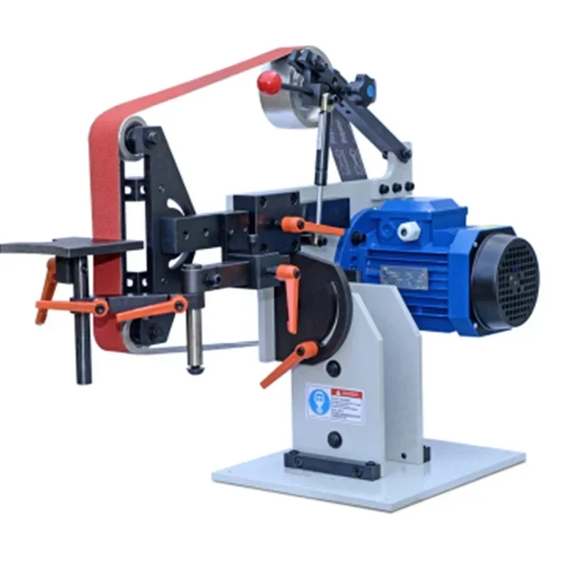 New 220V Industrial Polisher Vertical Belt Desktop Horizontal Stepless Speed Control Grinder Wood Metal Grinding Polishi