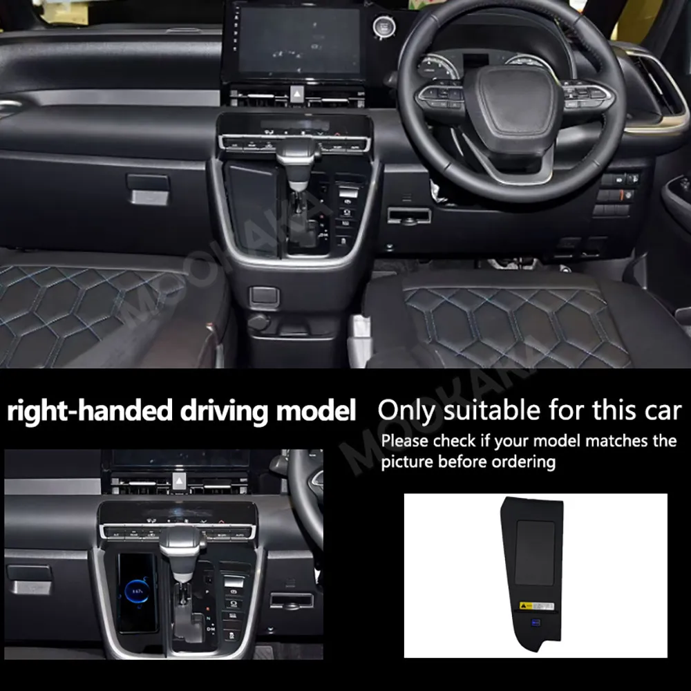 For Toyota Noah Little Alpha Voxy90 2020-2024 QI Car Wireless Charger Fast Charging Intelligent Infrared Mobile Phone Dashboard