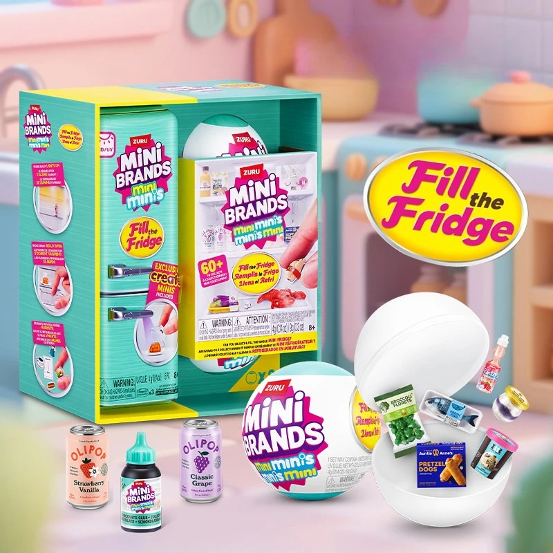 Überraschungs-Mystery-Ball Mini Brands Kreative Supermarkt-Einkaufsszene Miniatur-Anime-Figur Blind Box Spielzeug Geburtstagsgeschenk