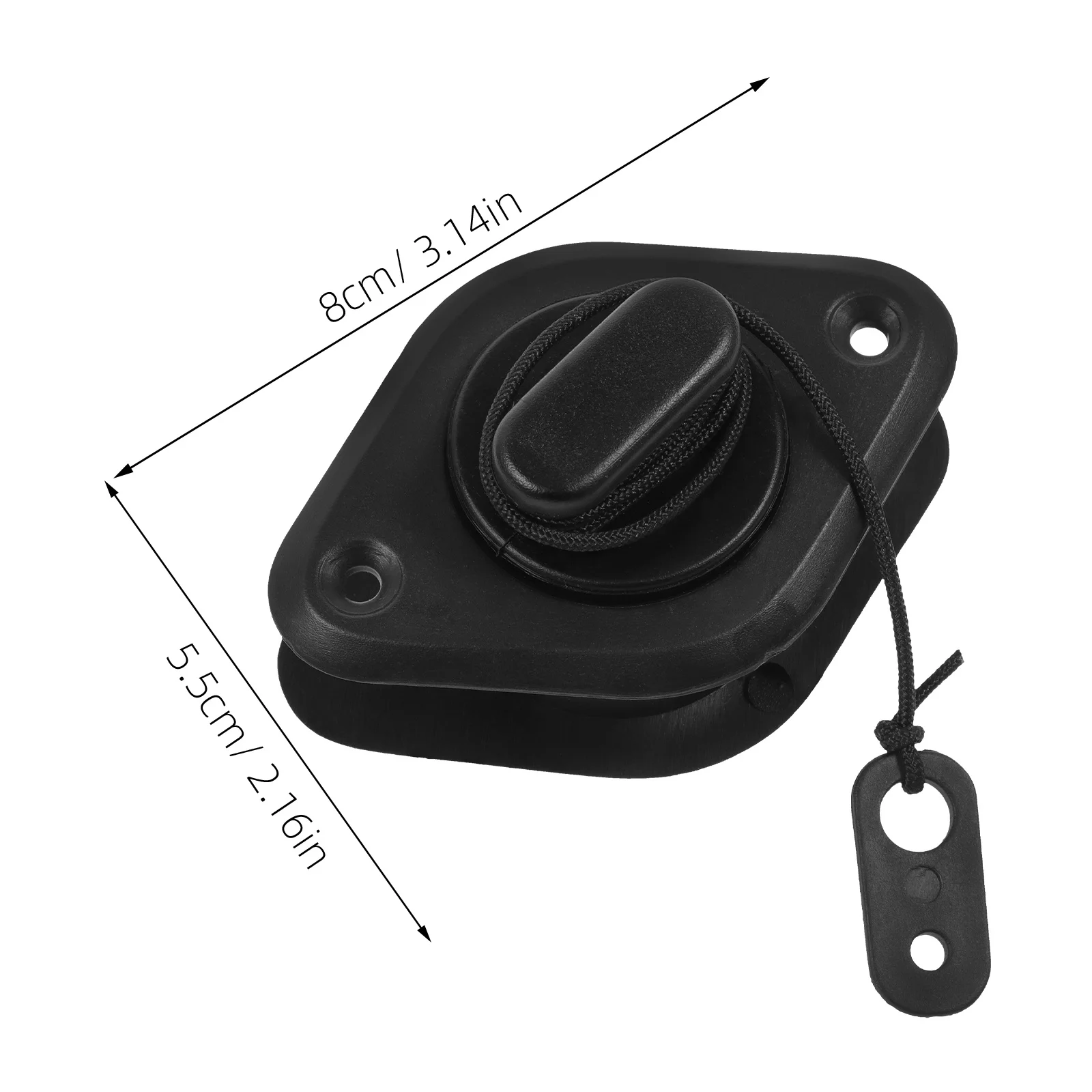 البلاستيك سكوبر التوصيل كاياك استنزاف ثقب سدادة مقاومة للماء سهلة التركيب التجديف ملحق قارب قابل للنفخ صمامات الهواء