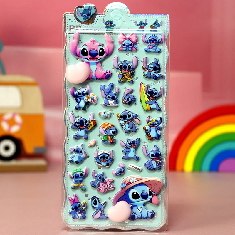 جديد 4 قطعة غرزة ثلاثية الأبعاد نطاط بعقب ملصقات الكرتون لطيف أنيمي منتفخ ملصقات ضغط لعبة تزيين سجل القصاصات ملصقات الهاتف