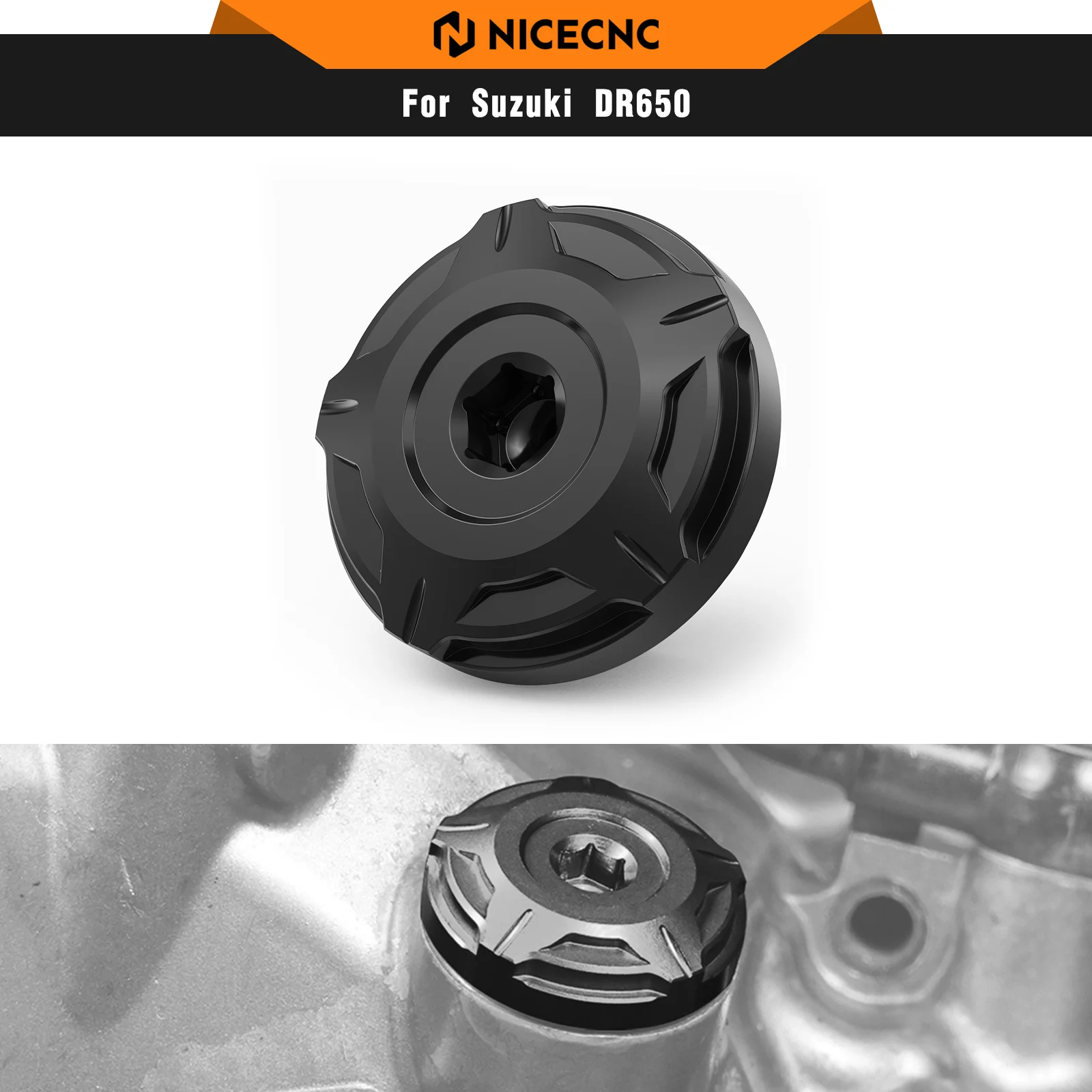 

Для Suzuki DR650 S SE 2024 2023 2022 мотоциклетная пробка маслозаливной горловины Suzuki DR650S/SE 1996-2024 DR650S DR650SE крышка маслозаливной горловины