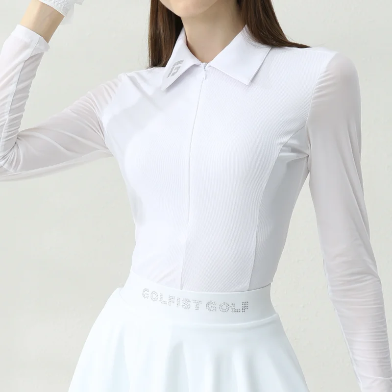 Golfist Golf Women\'s Summer Long-sleeved Shirt Breathable Quick-dry Golf Sports Short Skirts Tennis Skirts Ladies Apparels