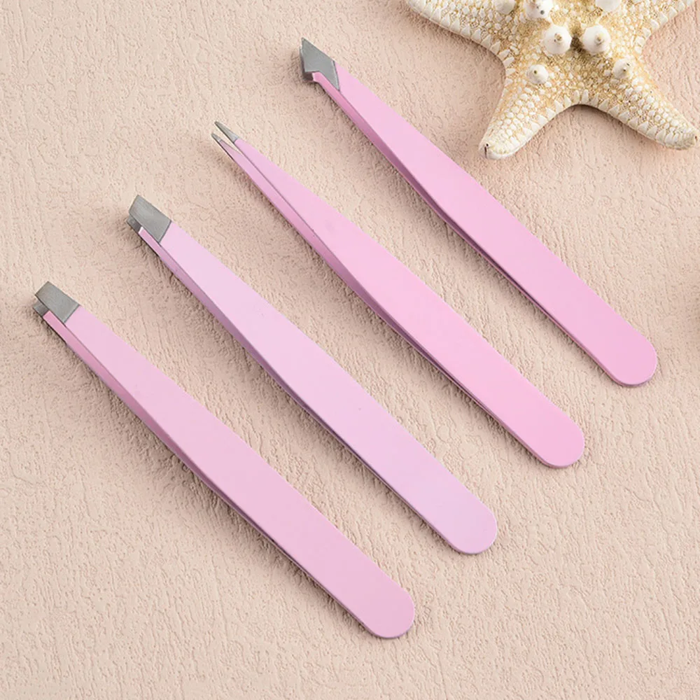 Edelstahl Pinzette Edelstahl Wimpern Pinzette Haar Entfernung Pinzette Super Harte Augenbraue Clip Für Kosmetische Werkzeuge Wimpern