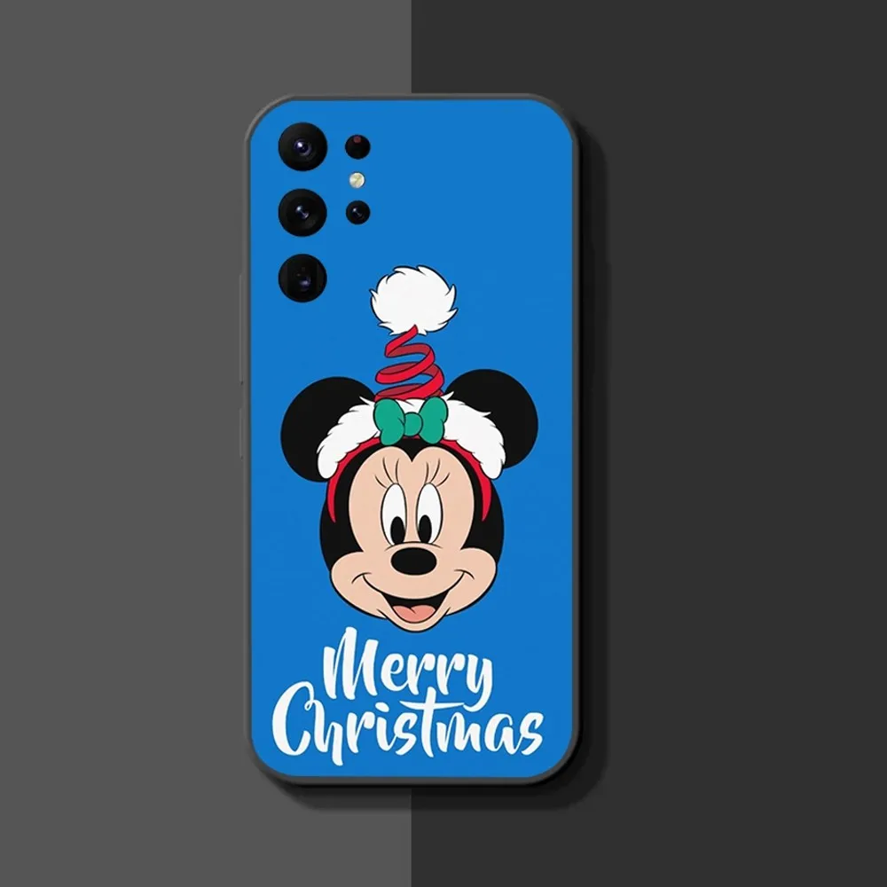 D-Disneys M-Mickeys Minnies Christmas Phone Case For Samsung Galaxy A52 A12 A51 S21 Edge ULTRA S23 LITE Plus Ultra Black Cover