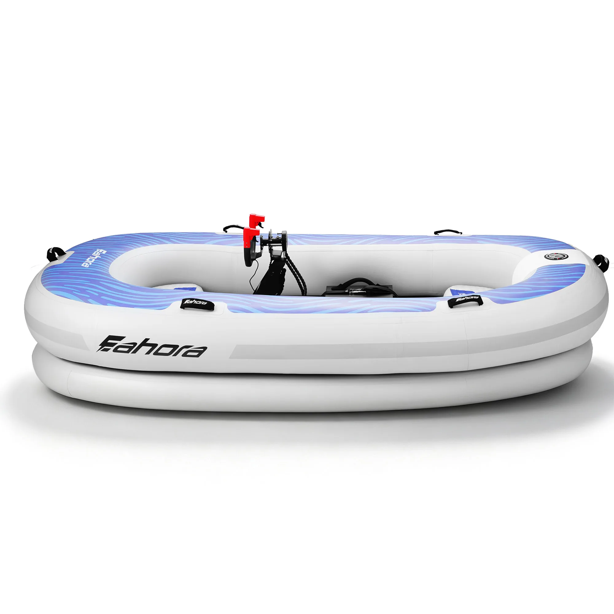 Eahora Custom Premium Inflatable Motorized Boat 200kg Load Capacity Electric Yacht for Resort and Leisure Use