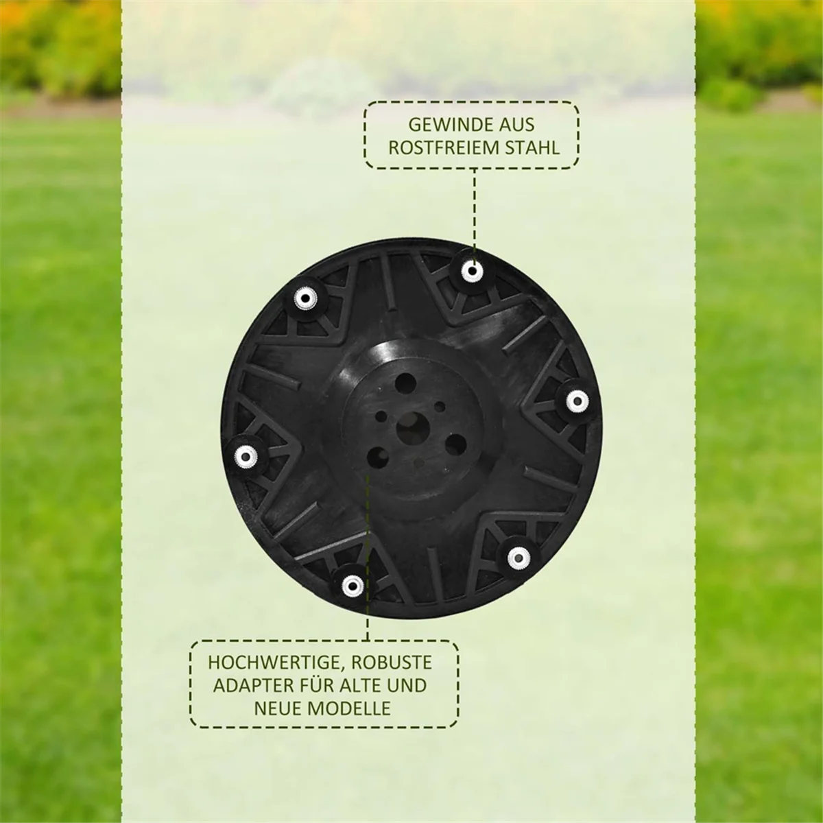 ABNJ Blade Disc 6pcs Replacement Blade for Landroid Mower Robots, Blade M700 M500 WR167E WR141E Mower Robot Blade