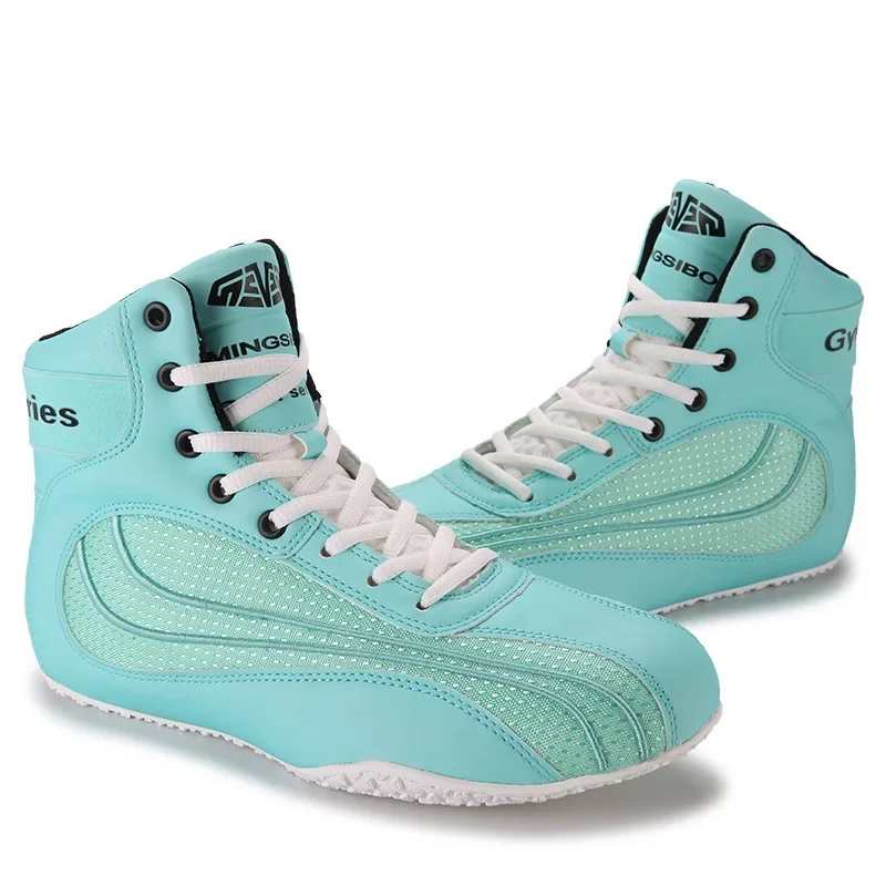 

Новые борцовские кроссовки MINGSIBO Mid Cut Pro 2026 года, маленький размер, желто-розовые, для бокса и тренировок на открытом воздухе, большие размеры