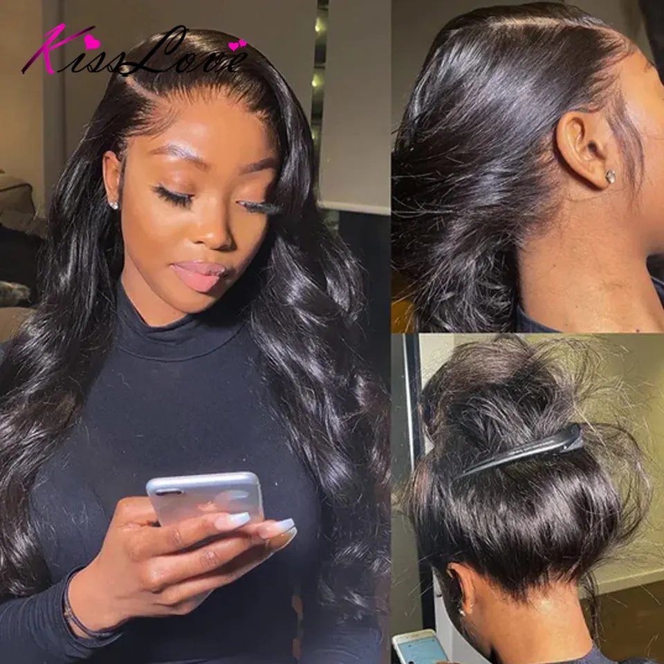 Body Wave Invisi Strap Snug Fit 360 Full Lace Wig Pre-Everything HD Transparent Lace Frontal Wig Glueless Human Hair Ready To Go