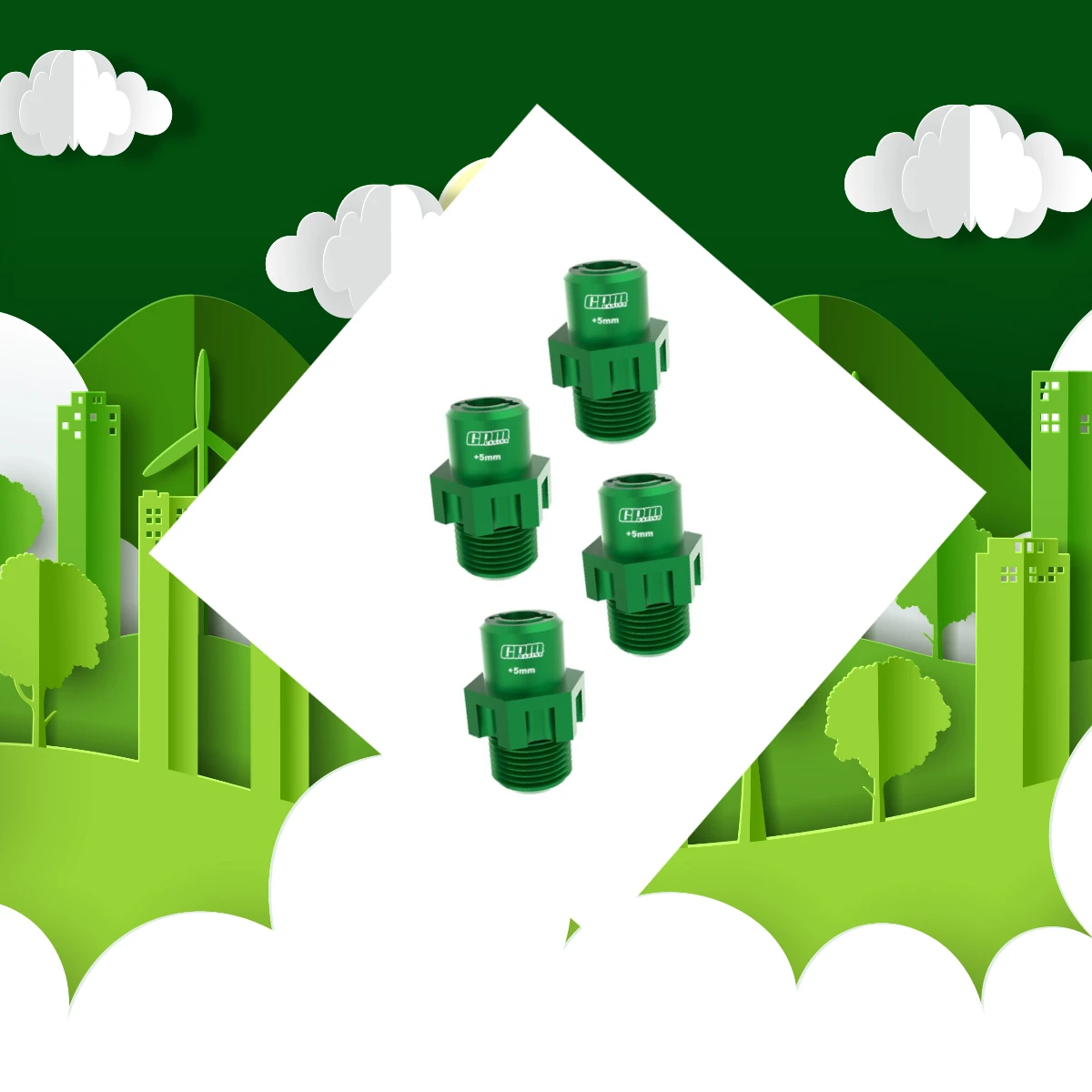 

Ступицы колес GPM 7075 из сплава 17 мм, комплект обновления 5 мм для внедорожного гоночного грузовика TRAXXAS 1/8 JATO 4X4 VXL 9086