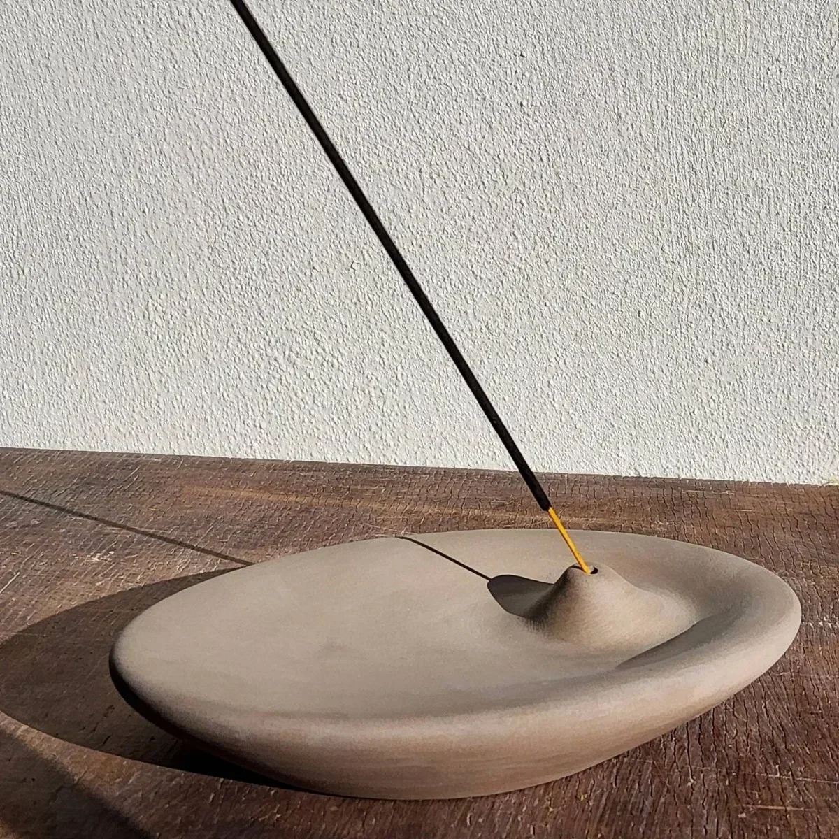 Incense Burner Cement Incense Plug Plate Home Decoration Yoga Meditation stoneware Incense Holder Handmade Meditation Gift