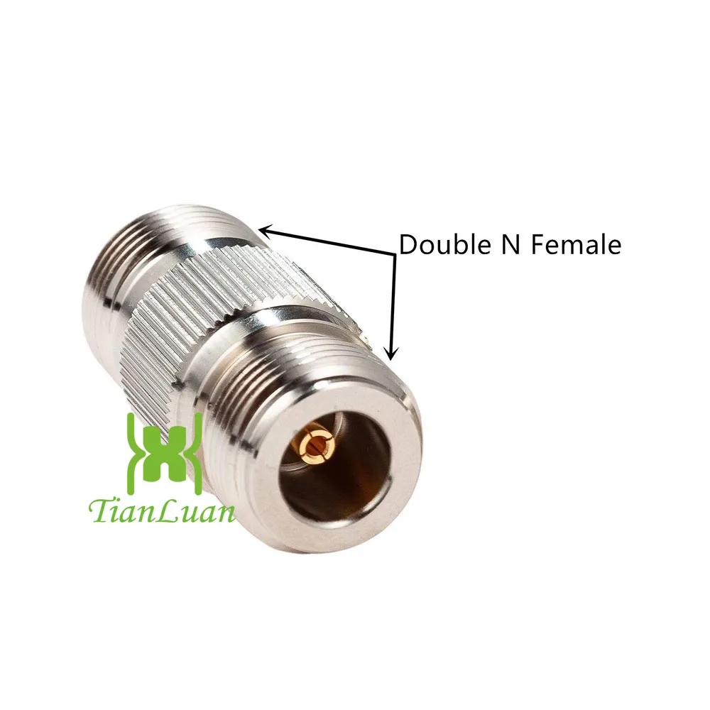 N Female to N Female Connector Barrel Coupler Adapter Double Female for Mobile Phone Signal Booster Extension RF Coax Cable