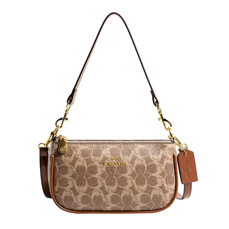High-End-Unterarm-Umhängetasche für Damen, klassische Vintage-Damen-Umhängetasche, elegante Designer-Umhängetasche aus Leder für Damen
