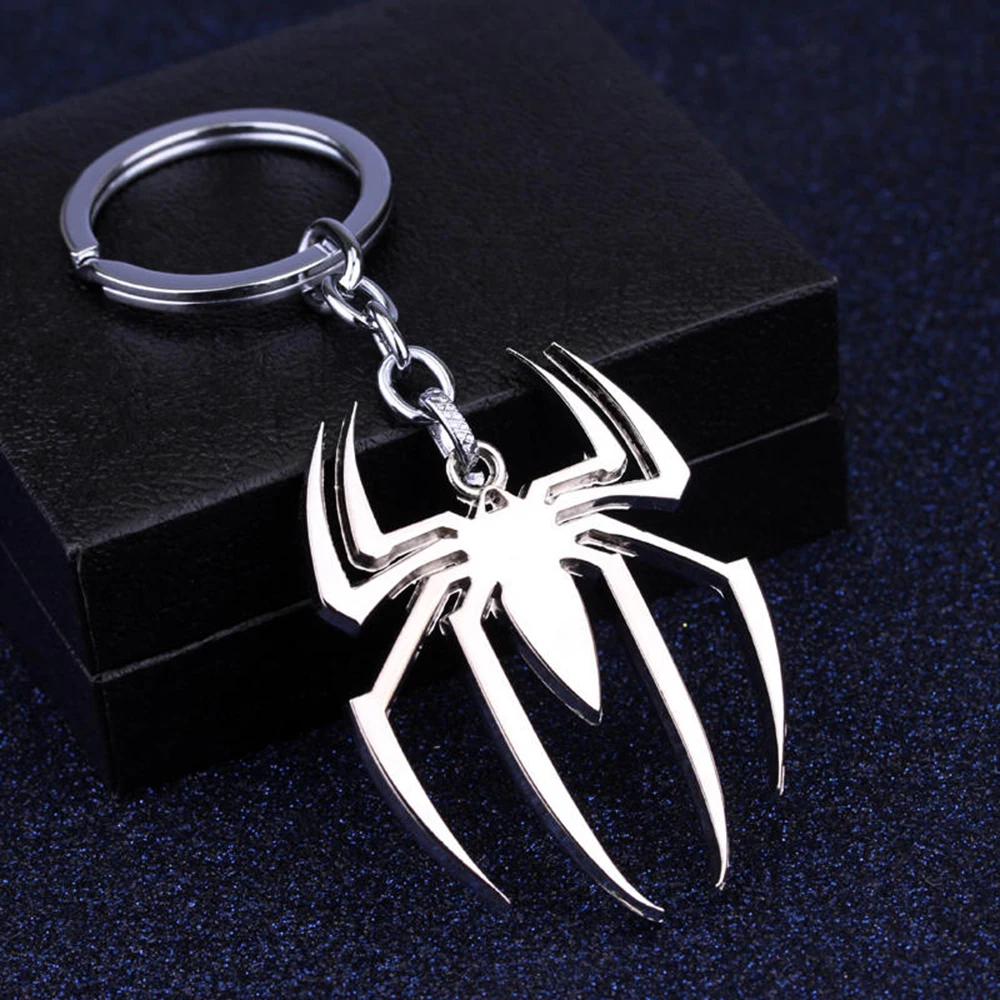 Cool Marvel Spiderman Anime Trinkets Keychain Backpack Accessories Keychain Y2k Charm Key Ring