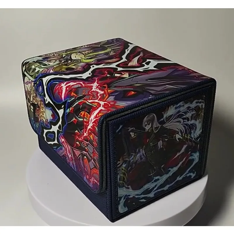 YuGiOh Vanquish Soul Animation Characters Self Made Leather Card Storage Box Center Card Anime Classics Game Collection Card Toy