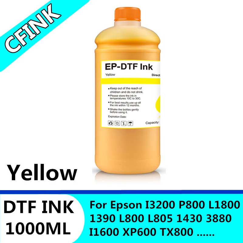 For DTF Ink 1000ML Direct to Transfer Film Ink For Epson Print head i3200 XP600 TX800 L1800 1390 L805 All DTF Ink Printing