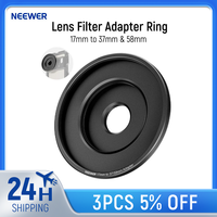 NEEWER 17mm to 37mm & 58mm Lens Filter Adapter Ring For Beastgrip 37mm Lenses 58mm Filters 15 Pro Max S24 Ultra Phone Cage Rig