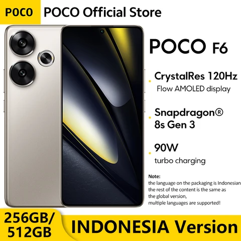 Смартфон POCO F6, Snapdragon 8-ядерный процессор, AMOLED 120 Гц, NFC, 90 Вт зарядка — фото модели