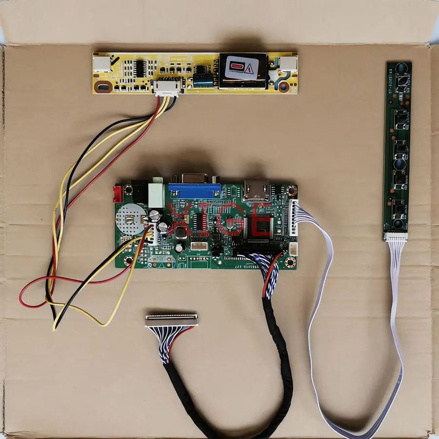 

For LQ170M1LA LTN170CT01 LTN154CT02 LP154WU2 Monitor Controller Drive Board Kit 1920x1200 1920*1200 2-CCFL HDMI+VGA LVDS 30-Pin