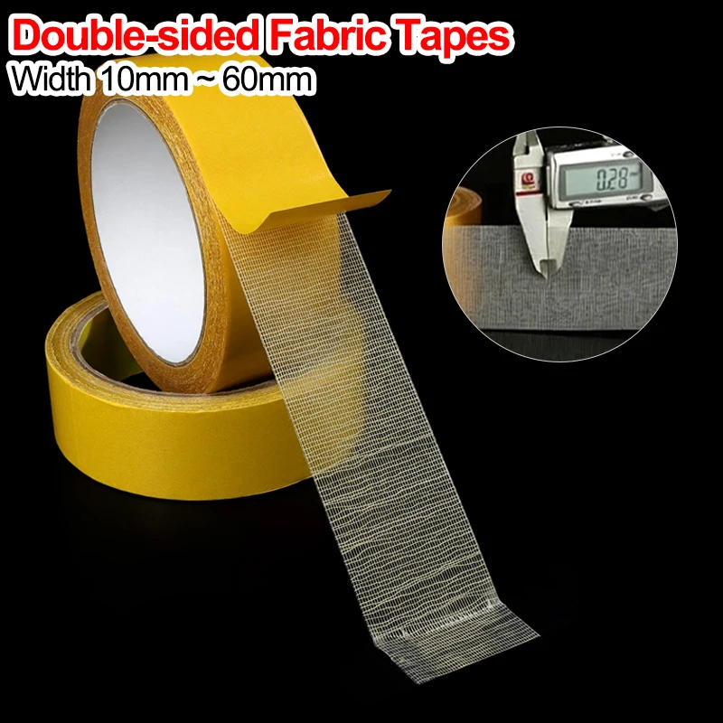 10m Double Sided Carpet Tape for Indoor Outdoor Floor Decoration 10mm ~ 60mm Release Liner Heavy Duty Carpet Rug Fixing Tape