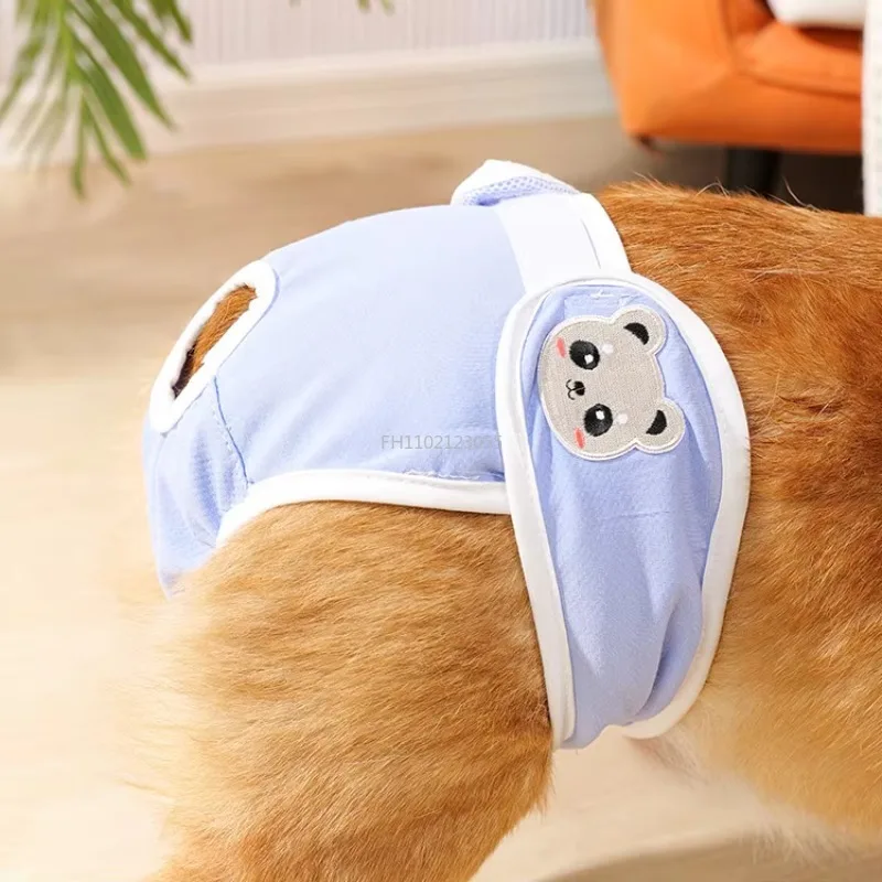 Reusable Female Dogs Diaper Pants Sanitary Female Dog Pants Diapers for Dogs Menstruation Pet Cat Physiological Safety Pants