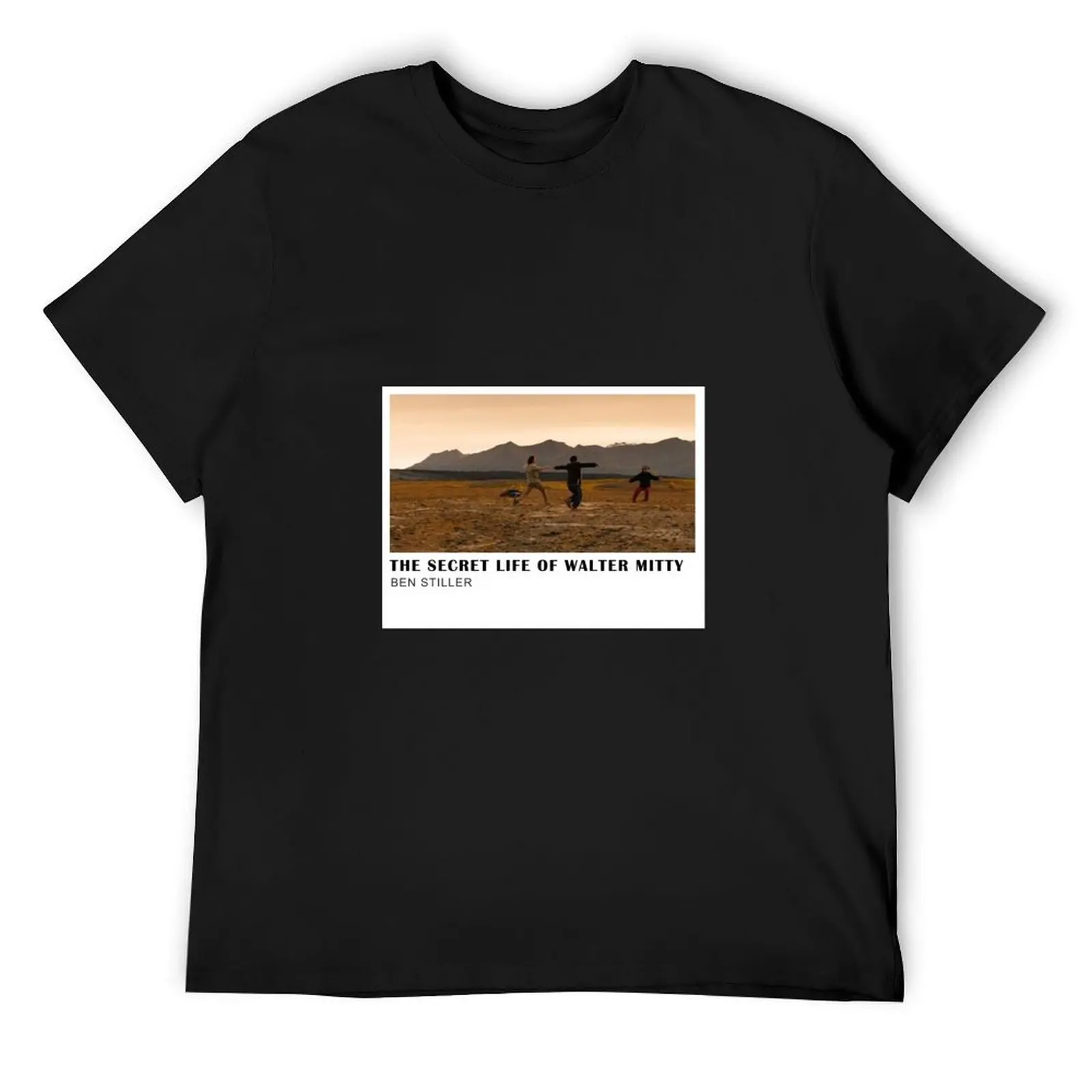 

The Secret Life of Walter Mitty Movie Poster T-Shirt plain blanks blacks designer shirts plain black t shirts men
