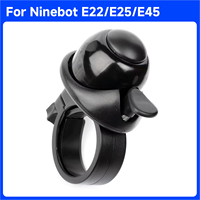 Original Aluminumx Alloy Bell For Ninebot E22 E25 E45 Electric Scooter Handlebar Loud Ring Safety Alarm Parts